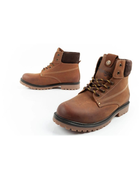 Wrangler arch buty męskie sztyblety trzewiki eleganckie skóra naturalna brązowe