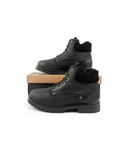 Wrangler yuma buty męskie sztyblety trzewiki eleganckie skórzane czarne