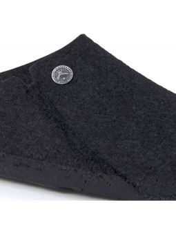 Kapcie damskie/męskie ocieplane birkenstock zermatt anthracite z wełnianego filcu regular szerokie (1015090) 2