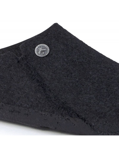 Kapcie damskie/męskie ocieplane birkenstock zermatt anthracite z wełnianego filcu regular szerokie (1015090)