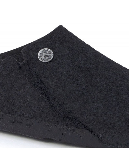 Kapcie damskie/męskie ocieplane birkenstock zermatt anthracite z wełnianego filcu regular szerokie (1015090)