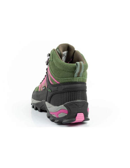 Cmp rigel buty damskie trekkingowe skóra trwałe wodoodporne za kostkę zielone