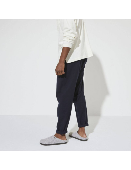 Kapcie męskie/damskie ocieplane birkenstock zermatt light gray z wełnianego filcu regular szerokie (1015092)