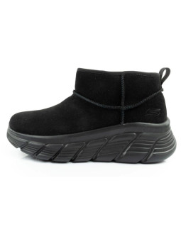 Skechers buty zimowe damskie botki za kostkę ocieplane skórzane 2