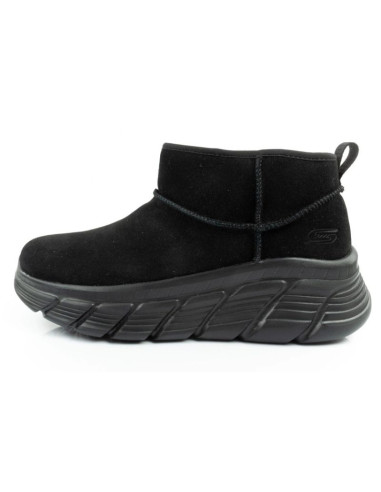 Skechers buty zimowe damskie botki za kostkę ocieplane skórzane