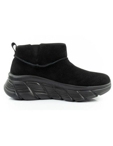 Skechers buty zimowe damskie botki za kostkę ocieplane skórzane