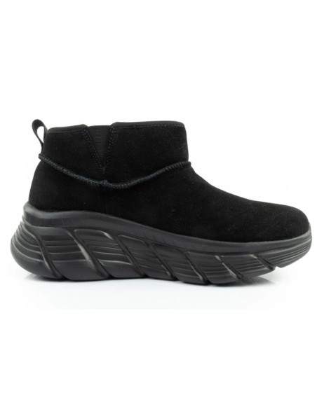 Skechers buty zimowe damskie botki za kostkę ocieplane skórzane