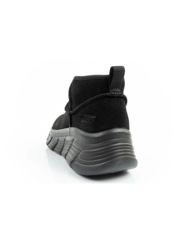 Skechers buty zimowe damskie botki za kostkę ocieplane skórzane