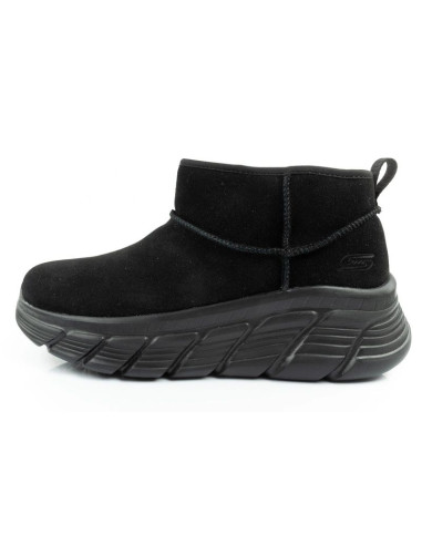 Skechers buty zimowe damskie botki za kostkę ocieplane skórzane