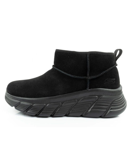 Skechers buty zimowe damskie botki za kostkę ocieplane skórzane