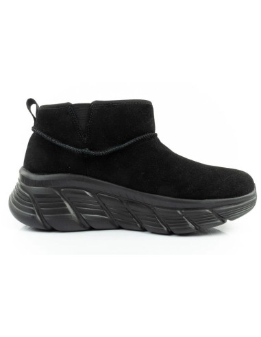 Skechers buty zimowe damskie botki za kostkę ocieplane skórzane