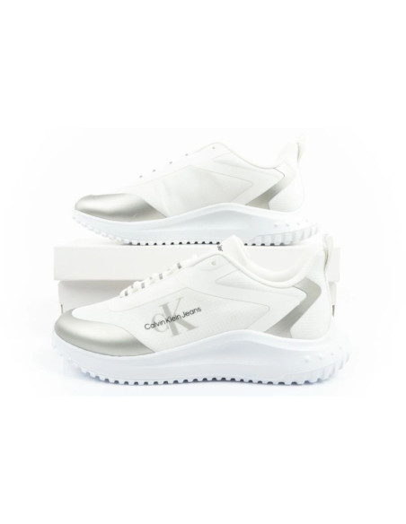 Calvin klein eva runner buty damskie sportowe sneakersy białe modne