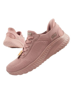 Skechers bobs squad-chaos buty sportowe damskie wygodne slip-ins różowe