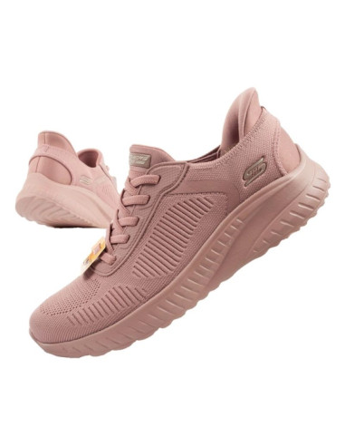 Skechers bobs squad-chaos buty sportowe damskie wygodne slip-ins różowe