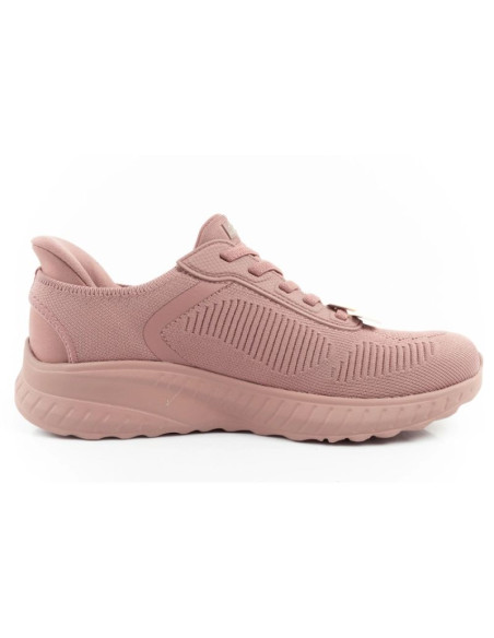 Skechers bobs squad-chaos buty sportowe damskie wygodne slip-ins różowe
