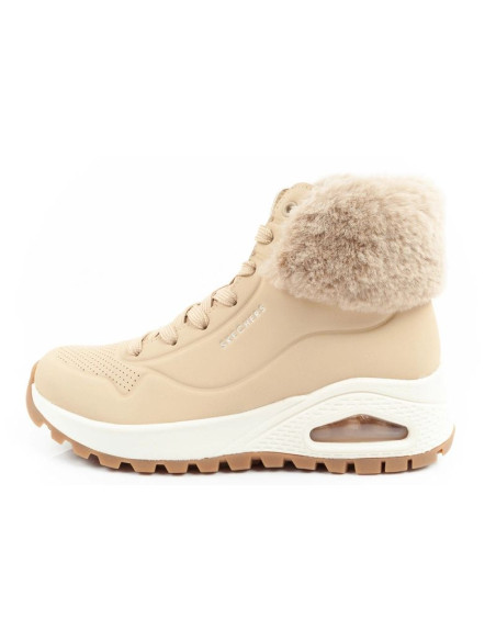 Skechers uno rugged buty sportowe damskie botki ocieplane zimowe brązowe
