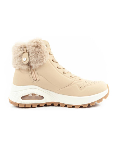 Skechers uno rugged buty sportowe damskie botki ocieplane zimowe brązowe