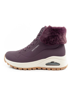 Skechers uno rugged buty sportowe damskie botki ocieplane zimowe fioletowe 2