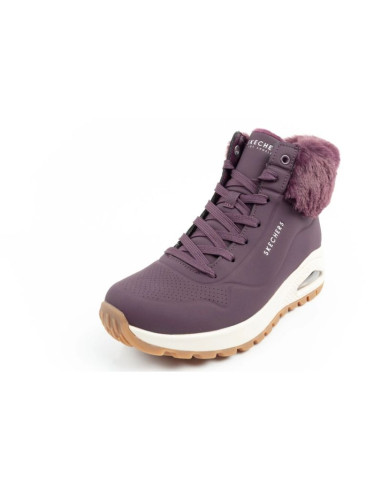 Skechers uno rugged buty sportowe damskie botki ocieplane zimowe fioletowe