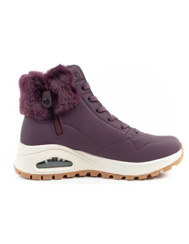 Skechers uno rugged buty sportowe damskie botki ocieplane zimowe fioletowe