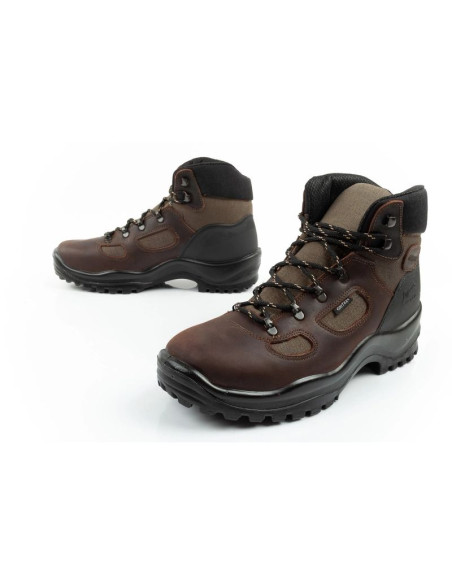 Grisport buty męskie trekkingowe skórzane wodoodporne za kostkę