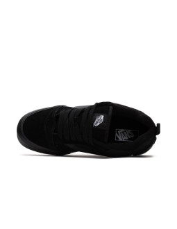 Buty męskie vans knu skool black tenisówki sportowe zamszowe off the wall czarne (vn0009qcbka)