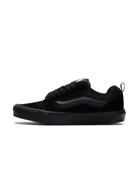 Buty męskie vans knu skool black tenisówki sportowe zamszowe off the wall czarne (vn0009qcbka)