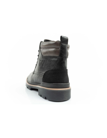 Wrangler nevada buty męskie sztyblety trzewiki eleganckie modne sznurowane czarne