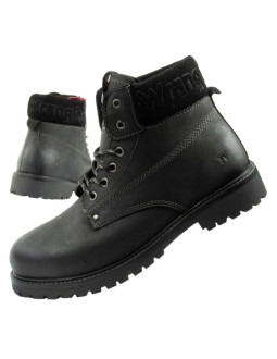 Wrangler arch buty męskie sztyblety trzewiki eleganckie naturalna skóra czarne