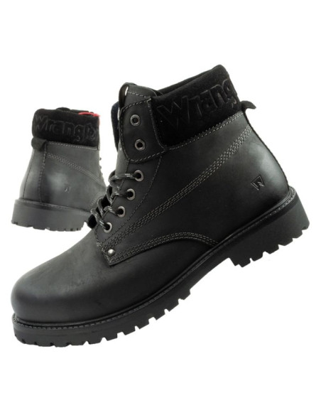 Wrangler arch buty męskie sztyblety trzewiki eleganckie naturalna skóra czarne