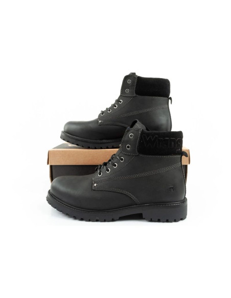 Wrangler arch buty męskie sztyblety trzewiki eleganckie naturalna skóra czarne