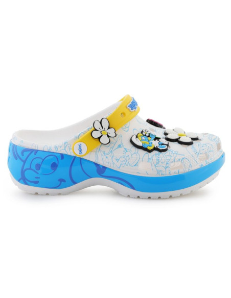 Klapki crocs smurfs platform clog w 210822