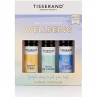 The Little Box of Wellbeing - Zestaw olejków eterycznych roll-on dla poprawy nastroju (3 x 10 ml)