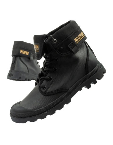 Palladium buty sportowe damskie baggy coated trampki za kostkę modne czarne