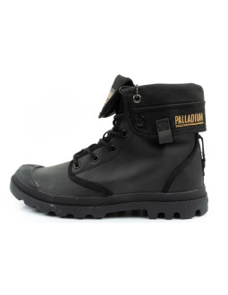 Palladium buty sportowe damskie baggy coated trampki za kostkę modne czarne 2