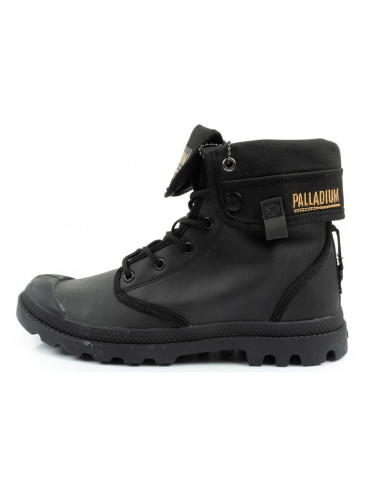 Palladium buty sportowe damskie baggy coated trampki za kostkę modne czarne