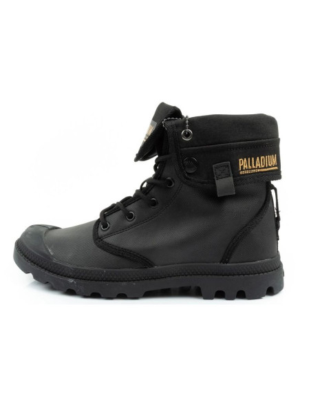 Palladium buty sportowe damskie baggy coated trampki za kostkę modne czarne