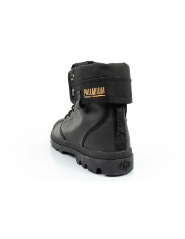 Palladium buty sportowe damskie baggy coated trampki za kostkę modne czarne