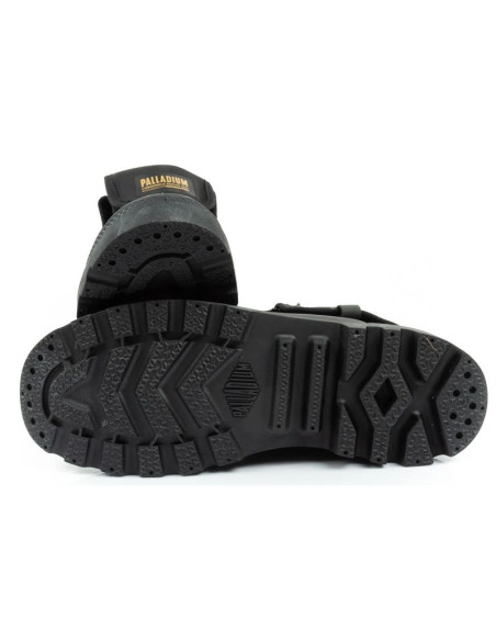 Palladium buty sportowe damskie baggy coated trampki za kostkę modne czarne