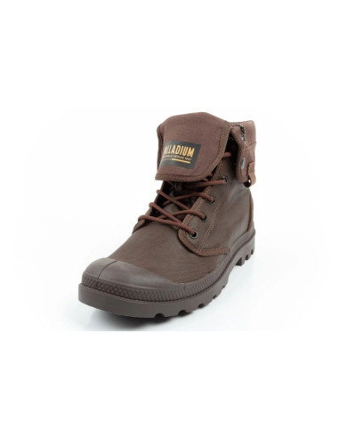 Palladium buty sportowe męskie baggy coated trampki za kostkę modne ciemny brąz