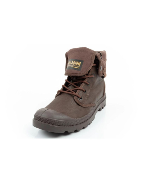 Palladium buty sportowe męskie baggy coated trampki za kostkę modne ciemny brąz