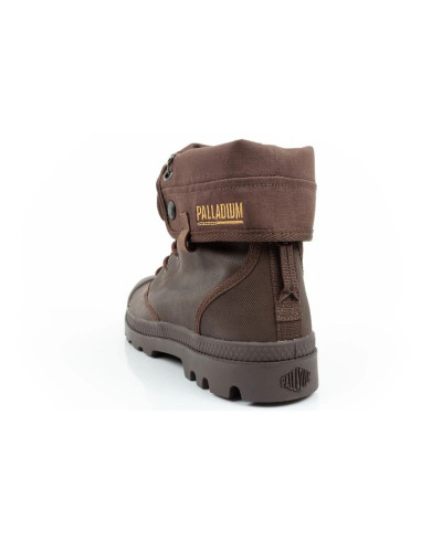 Palladium buty sportowe męskie baggy coated trampki za kostkę modne ciemny brąz