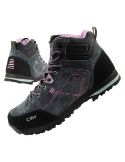 Cmp alcor buty damskie trekkingowe skóra trwałe wodoodporne za kostkę szare