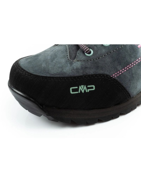 Cmp alcor buty damskie trekkingowe skóra trwałe wodoodporne za kostkę szare