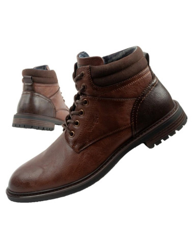 Wrangler george  buty męskie sztyblety trzewiki eleganckie modne brązowe