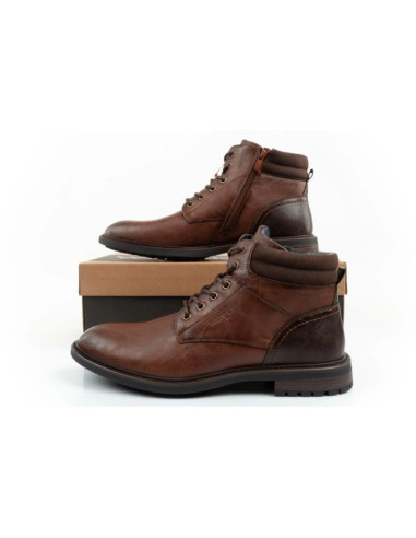 Wrangler george  buty męskie sztyblety trzewiki eleganckie modne brązowe