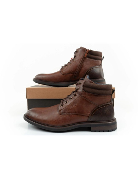 Wrangler george  buty męskie sztyblety trzewiki eleganckie modne brązowe