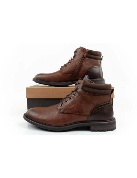 Wrangler george  buty męskie sztyblety trzewiki eleganckie modne brązowe