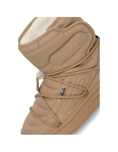Fila superbubble boot buty zimowe botki beżowe damskie sportowe ocieplane