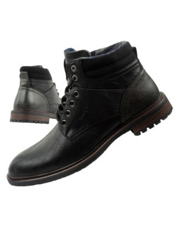 Wrangler george  buty męskie sztyblety trzewiki eleganckie modne czarne